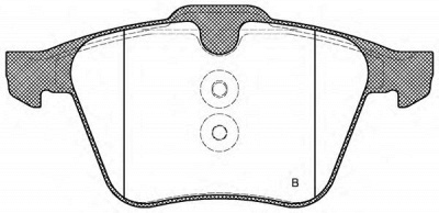 OPEN PARTS bpa121700 -  Комплект тормозных колодок, дисковый тормоз